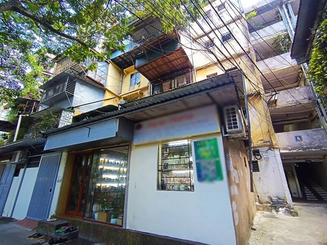 A corner of Nghia Tan apartment building (Cau Giay district, Hanoi). Photo: Thu Giang