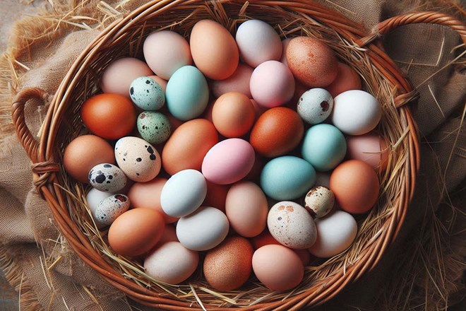 Eggs are a rich source of cholesterol, but eating eggs every day is unlikely to raise blood cholesterol levels for most people. Photo - AI: Ngoc Thuy