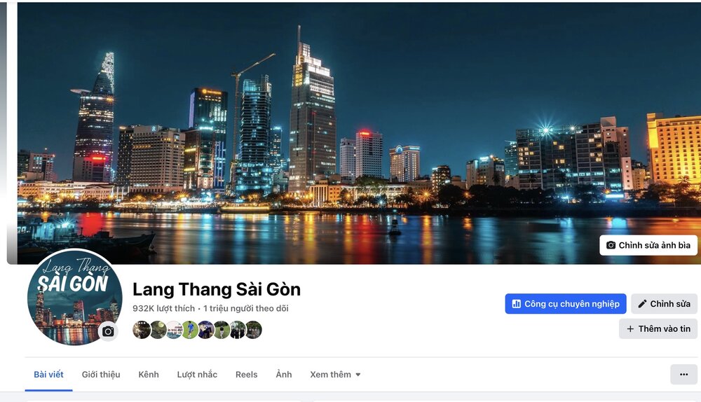 Fanpage Lang Thang Sai Gon truc thuoc Cong ty TNHH Truyen thong su kien Alibaba Media. Anh: Lang Thang Sai Gon