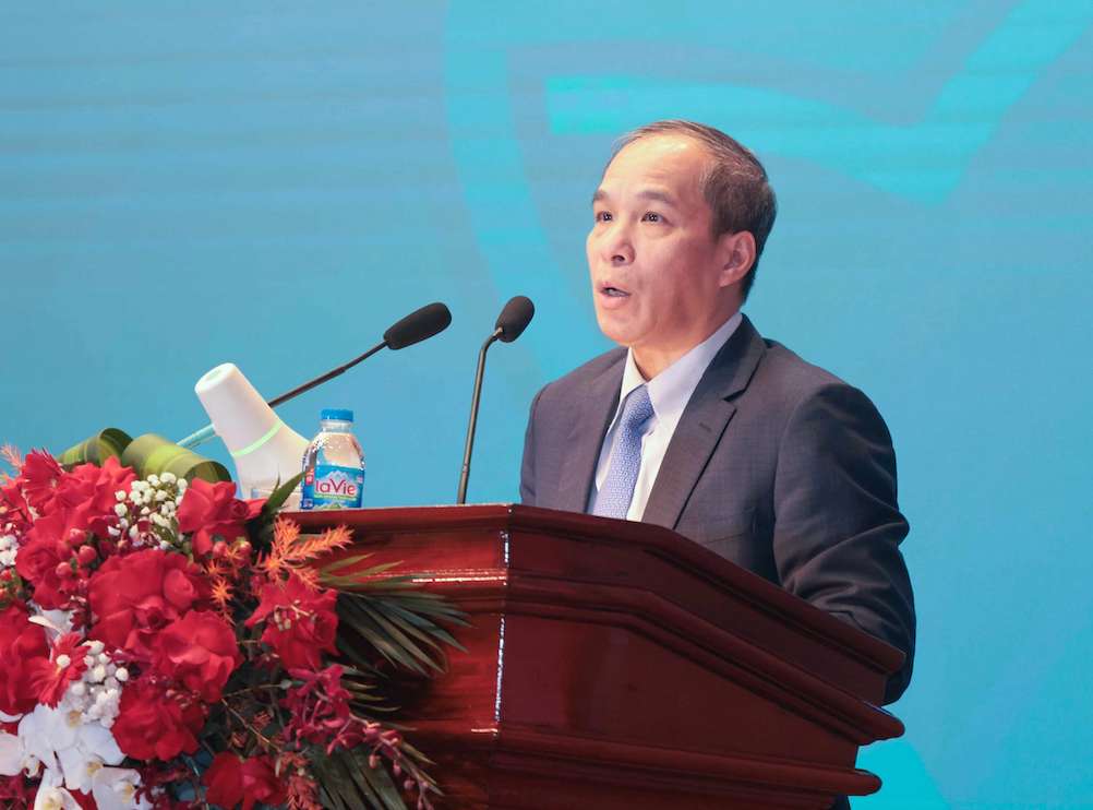 Pho Thong doc NHNN Doan Thai Son phat bieu chi dao tai Hoi nghi. Anh: BIDV