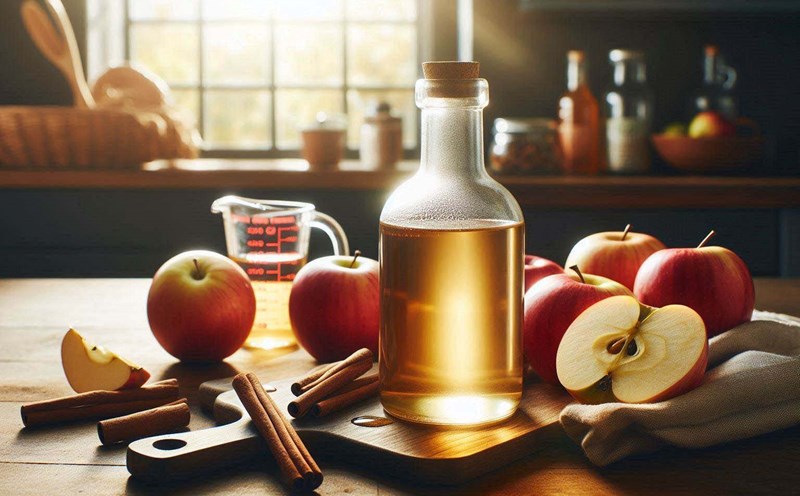 Apple cider vinegar may help improve gut health, but it is not a primary source of beneficial bacteria. Photo - AI: Ngoc Thuy