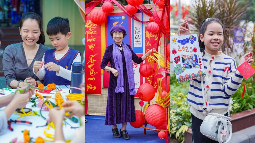 "Tet Nu Cuoi" is an ideal destination for families, especially on weekends. Photo: BHBV