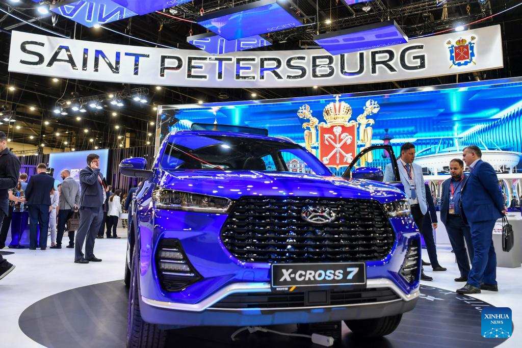 Exhibition within the framework of the 27th St. Petersburg International Economic Forum in Russia, June 5, 2024. Photo: Xinhua