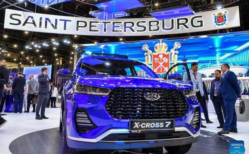 Exhibition within the framework of the 27th St. Petersburg International Economic Forum in Russia, June 5, 2024. Photo: Xinhua