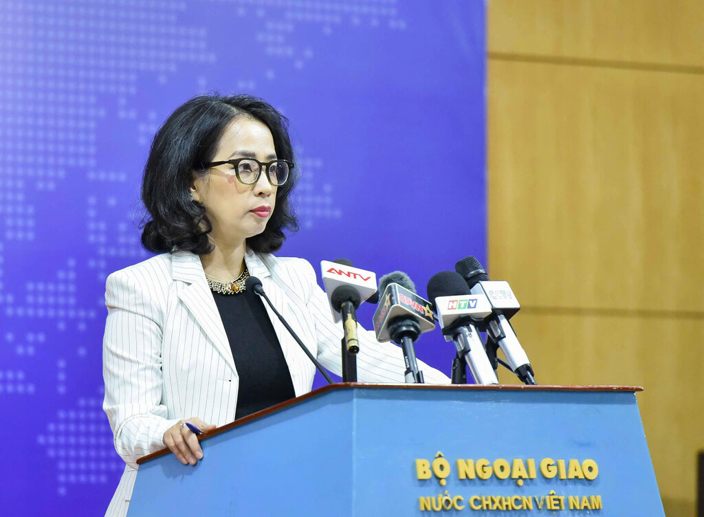 Spokesperson of the Vietnamese Ministry of Foreign Affairs Pham Thu Hang. Photo: Nhat Ha