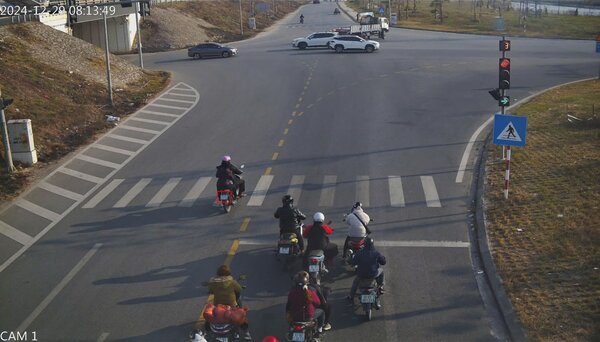 Image of a motorbike taxi driver being fined in Bac Giang. Photo: Bac Giang Police