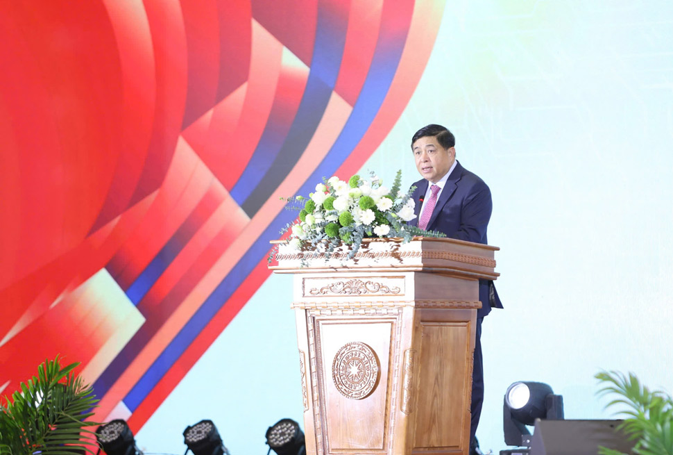 Pho Thu tuong Chinh phu Nguyen Chi Dung phat bieu tai su kien. Anh: Hai Nguyen