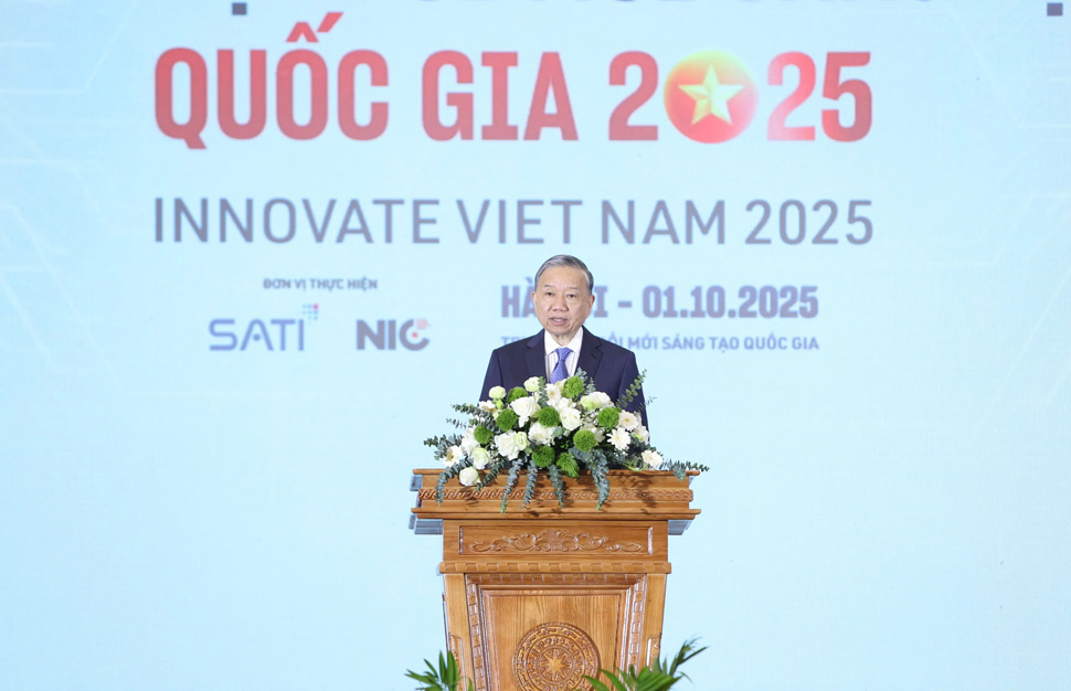 Tong Bi thu To Lam du va phat bieu chi dao tai buoi le. Anh: Hai Nguyen
