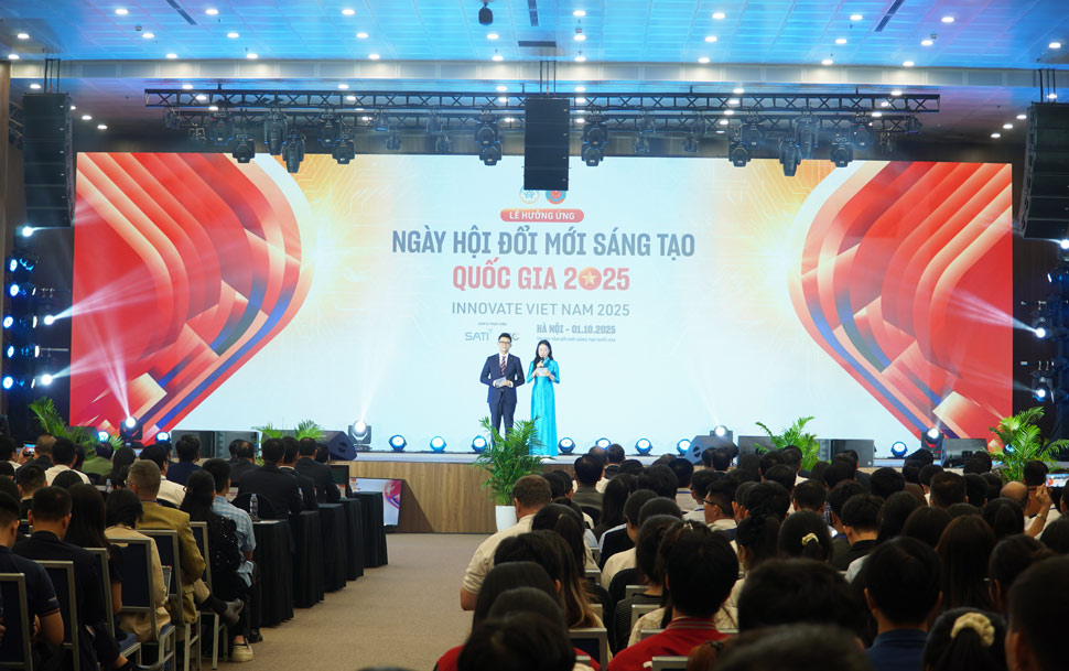 Le huong ung Ngay hoi Doi moi sang tao quoc gia dien ra vao ngay 1.10.2025 do Bo Khoa hoc va Cong nghe phoi hop voi Bo Tai chinh to chuc. Anh: Hao Thien
