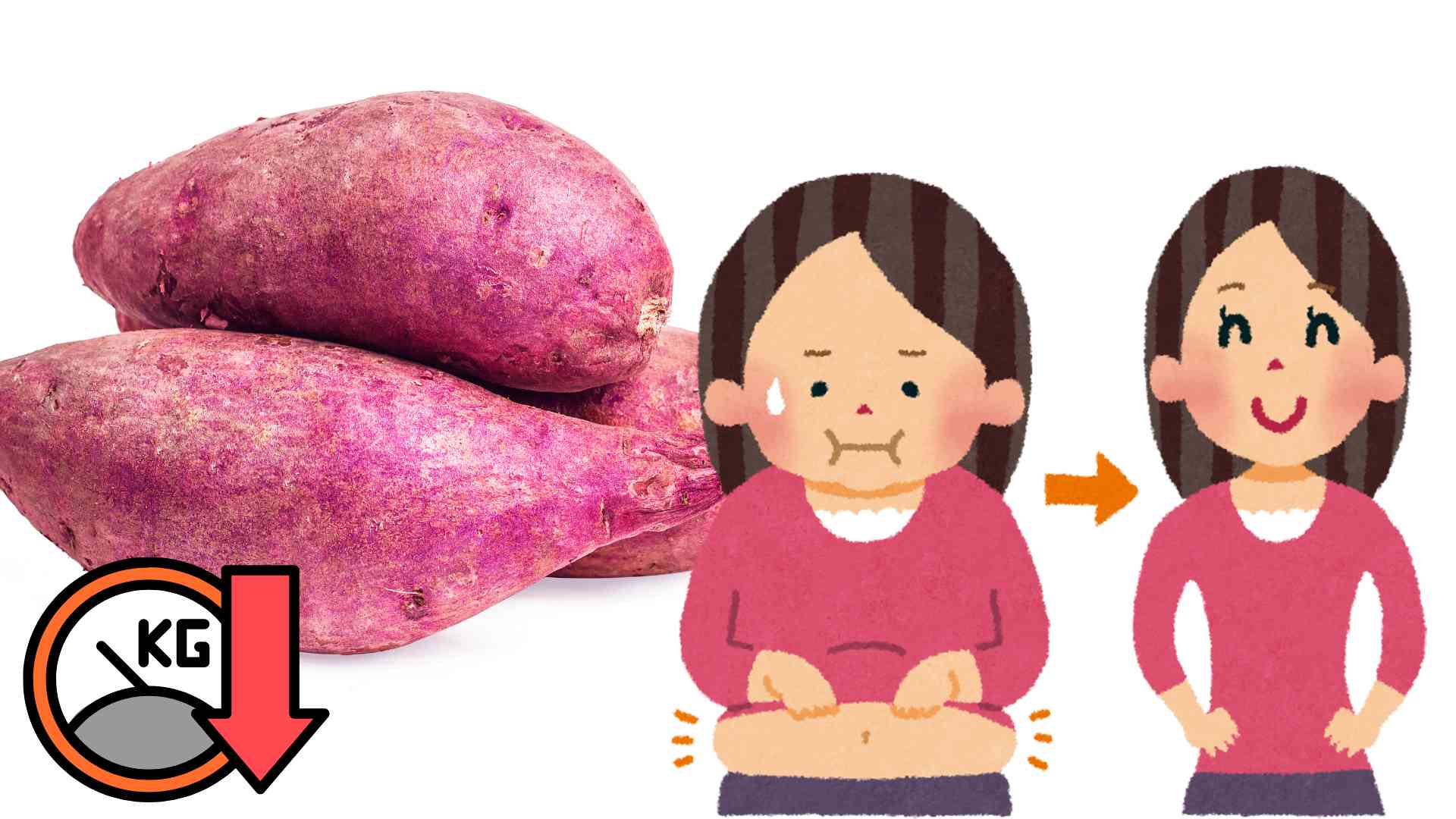 Sweet potatoes help lose weight and detoxify. Graphics: Ha May