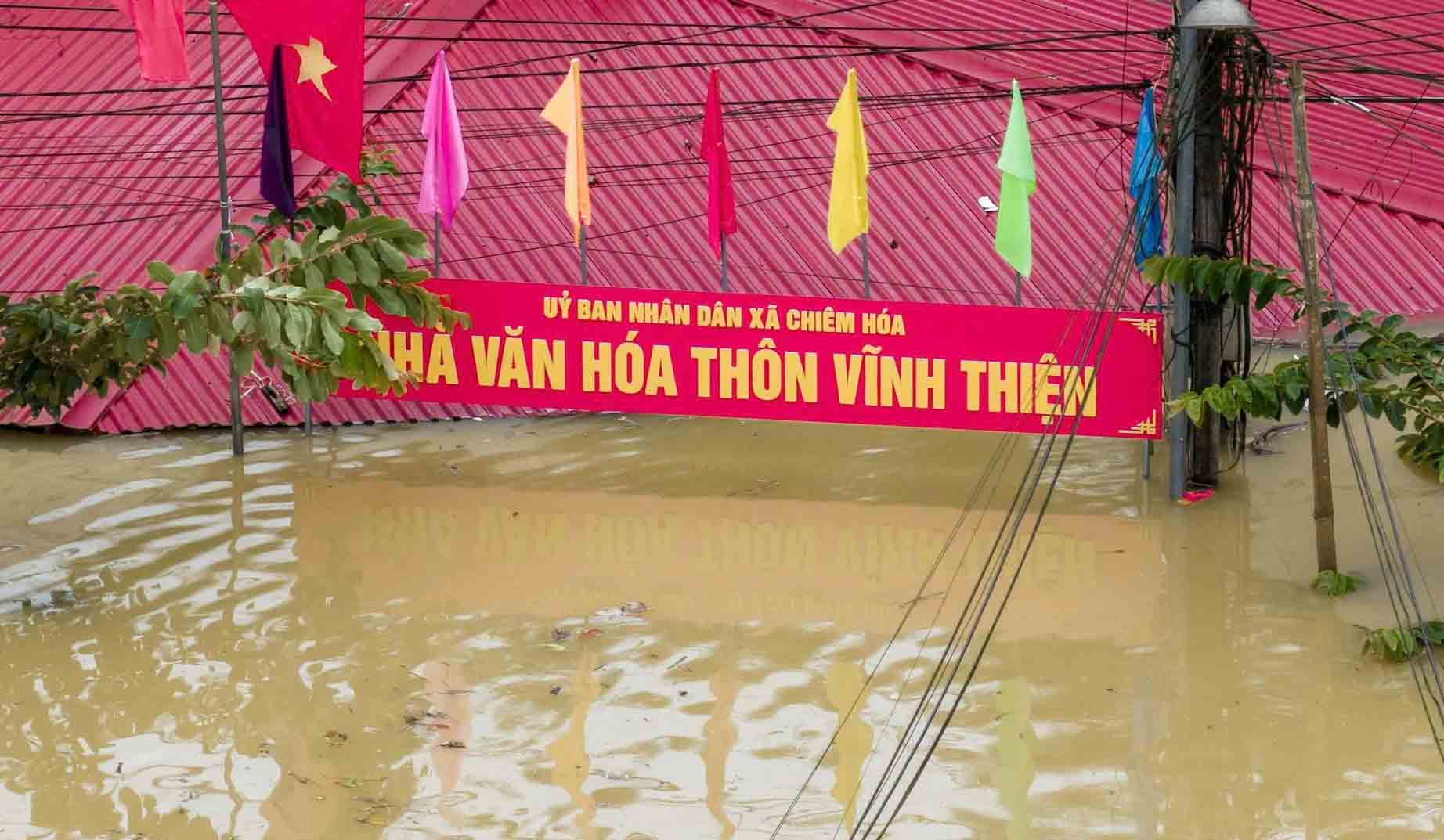 Nhieu khu vuc ha du chiu tac dong cua viec Thuy dien Tuyen Quang mo toan bo 8 cua xa day. Anh: Minh Phung.