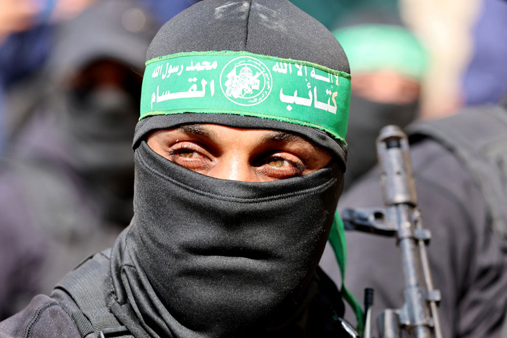 A fighter of the Ezzedine al-Qassam Brigade, the armed wing of Hamas. Photo: AFP
