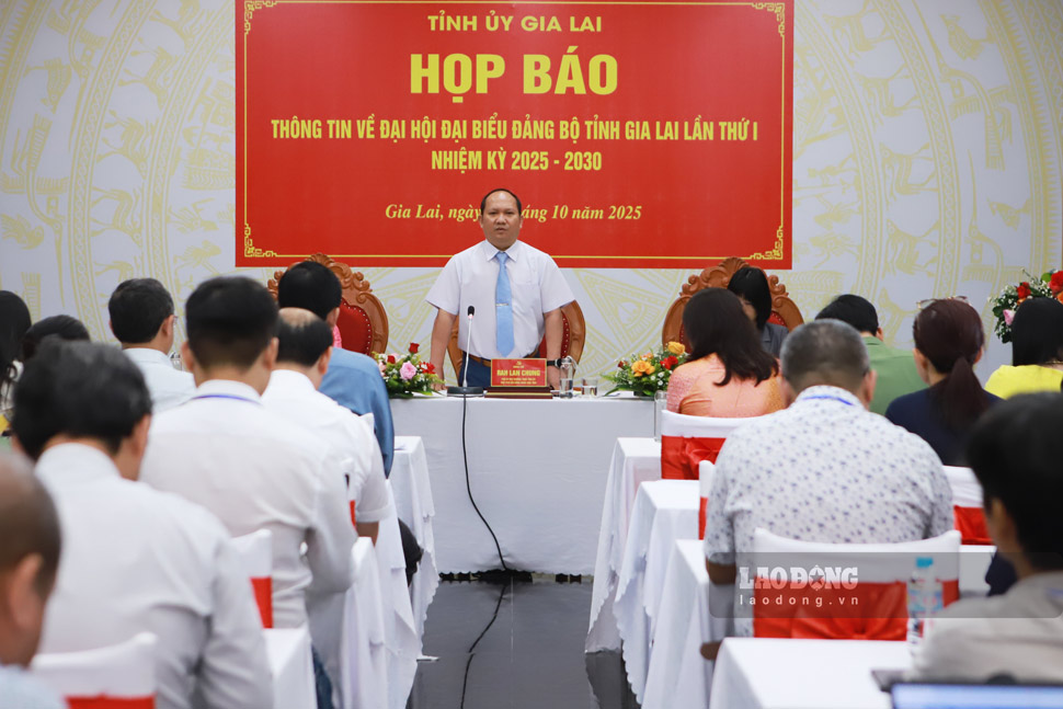 Quang canh buoi hop bao. Anh: Hoai Phuong