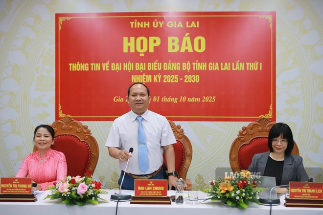 Nhân sự chủ chốt nhiệm kỳ mới trở thành tâm điểm họp báo Đại hội Đảng bộ Gia Lai