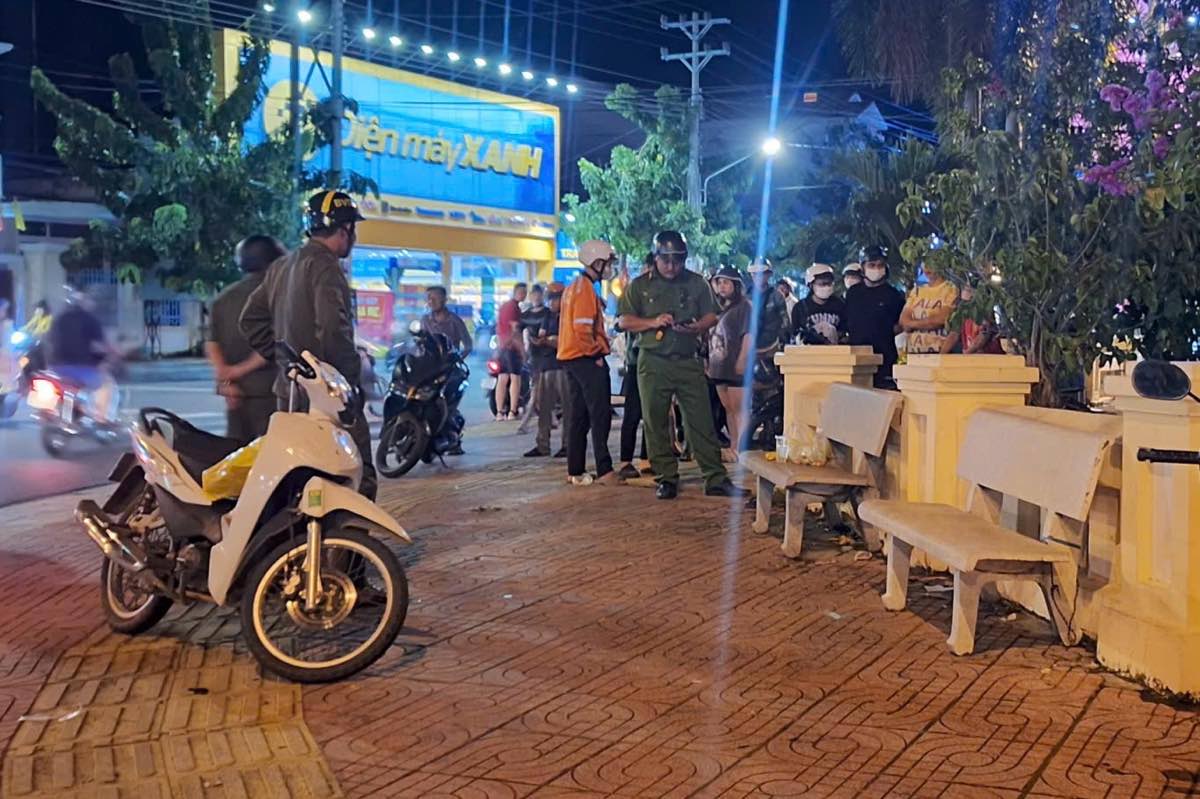 Hiện trường vụ án mạng. Ảnh: Duy Tuấn