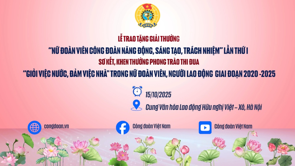 The Labor Relations Department of the Vietnam General Confederation of Labor informs about the list of proposals for awarding awards so that people, union members and workers know and have opinions
