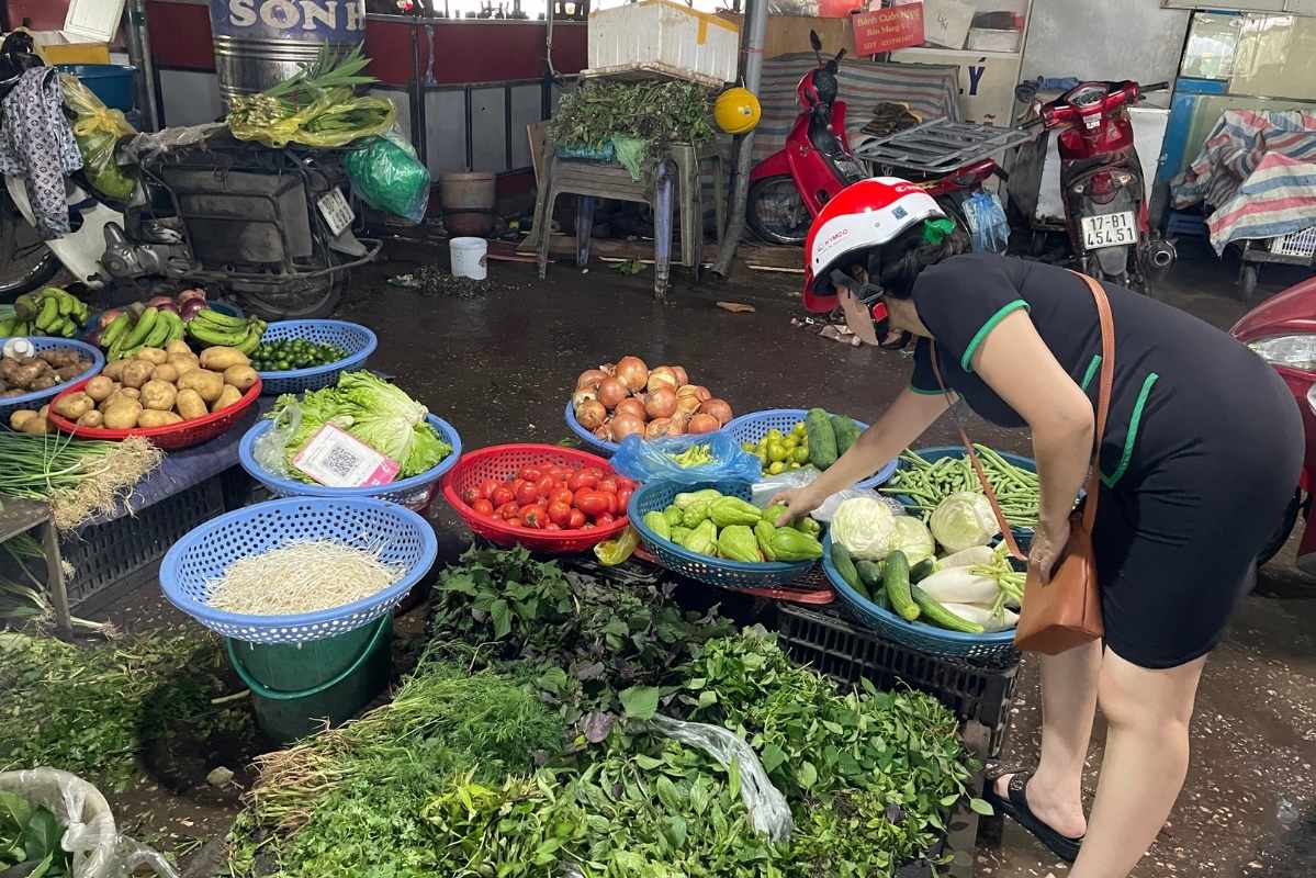 Nguon cung cac loai rau co phan han che, nguoi tieu dung danh chap nhan mua rau cu qua dat gan gap doi. Anh: Thanh Binh 