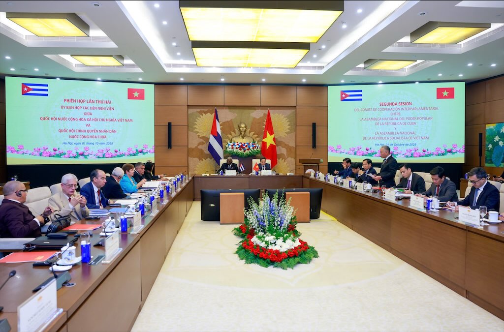 Vista de la Segunda Sesion del Comite de Cooperacion Interparlamentaria Vietnam-Cuba. Foto: Hai Nguyen