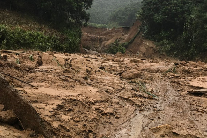 Hien truong vu vo ao ca o xa Bao Thang, tinh Lao Cai. Anh: NDCC