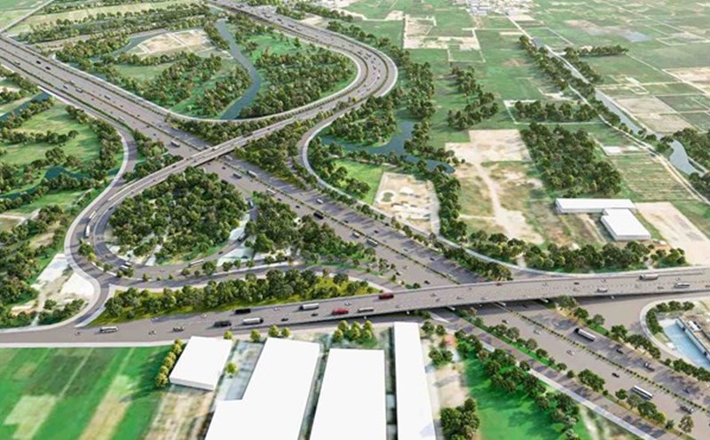 Perspective of the Ho Chi Minh City - Moc Bai Expressway Intersection and Ho Chi Minh City Ring Road 3. Photo: Ho Chi Minh City Traffic Department