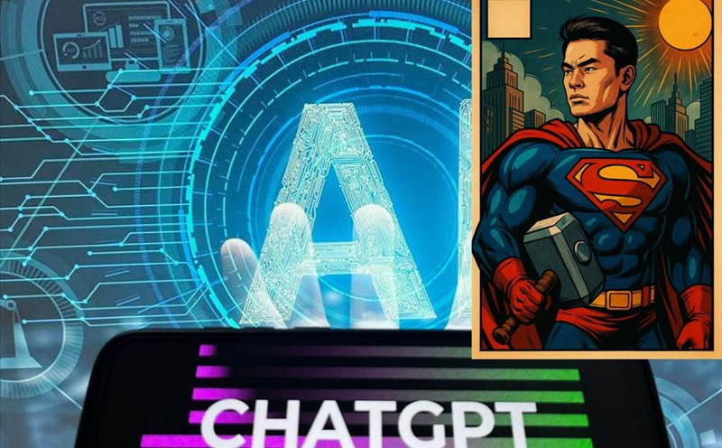 OpenAI has deployed a new superheroic AI action portrait creation feature in ChatGPT. Graphics: Cat Tien