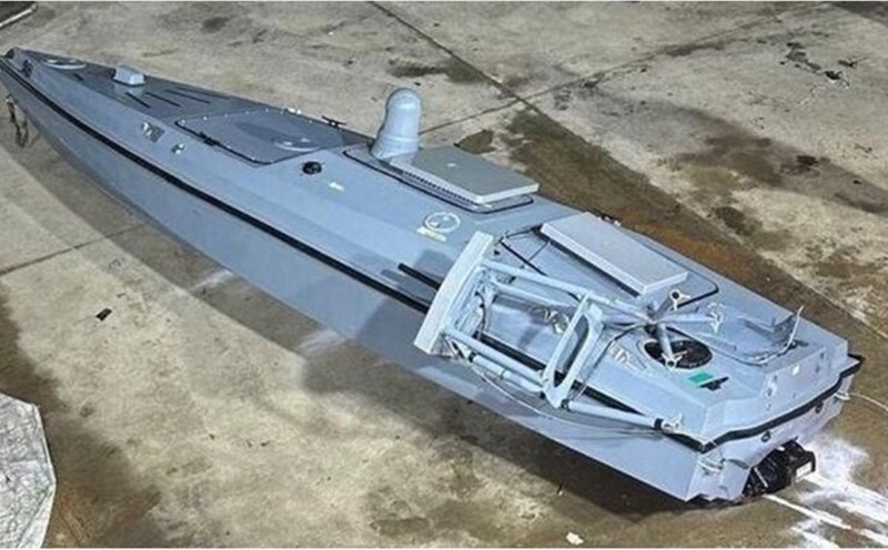 Ukrainian suspected unmanned ship. Photo: RT