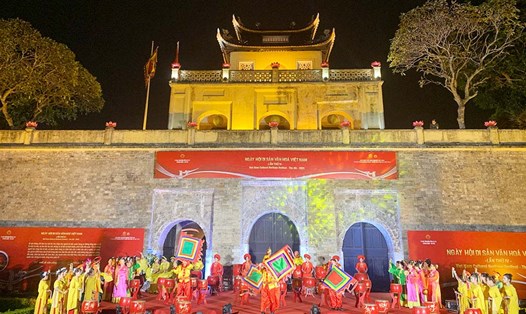 Lễ khai mạc Lễ hội Văn hóa Thế giới tại Hà Nội lần thứ nhất sẽ diễn ra vào tối thứ Sáu, ngày 10.10.2025 tại Trung tâm bảo tồn Di sản Thăng Long - Hà Nội (Hoàng thành Thăng Long). Ảnh: Ý Yên