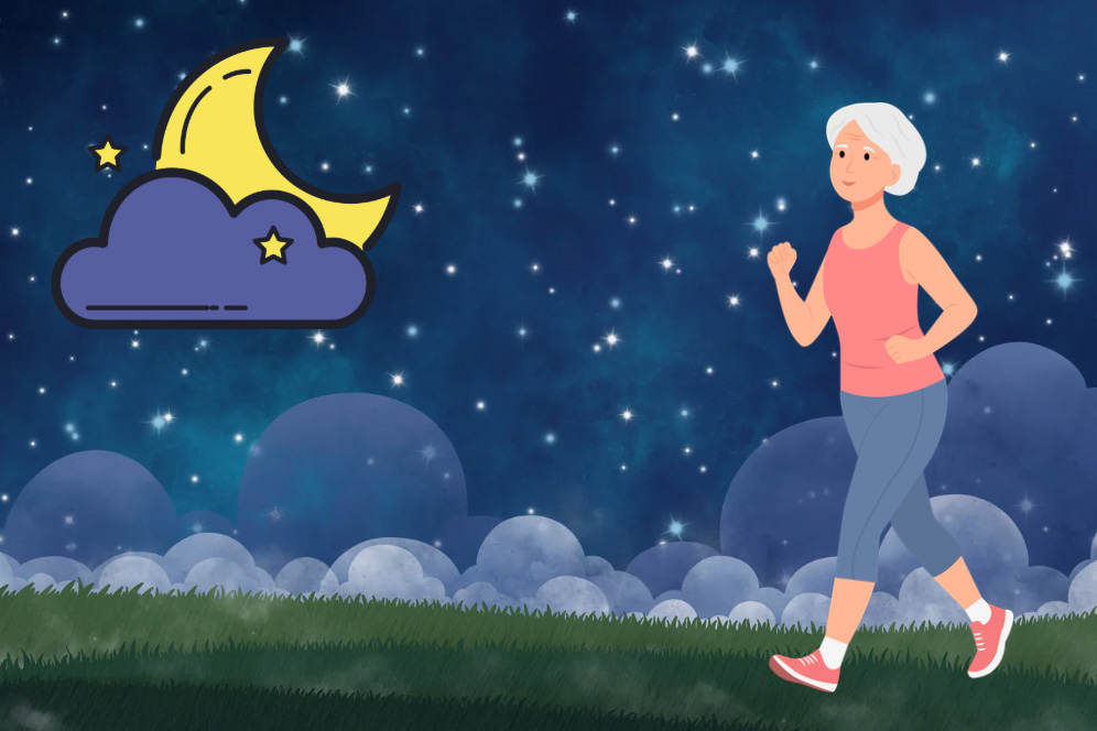 夜間の散歩は腸の健康に害を及ぼす可能性があります。イラスト:ティエン・ニャン