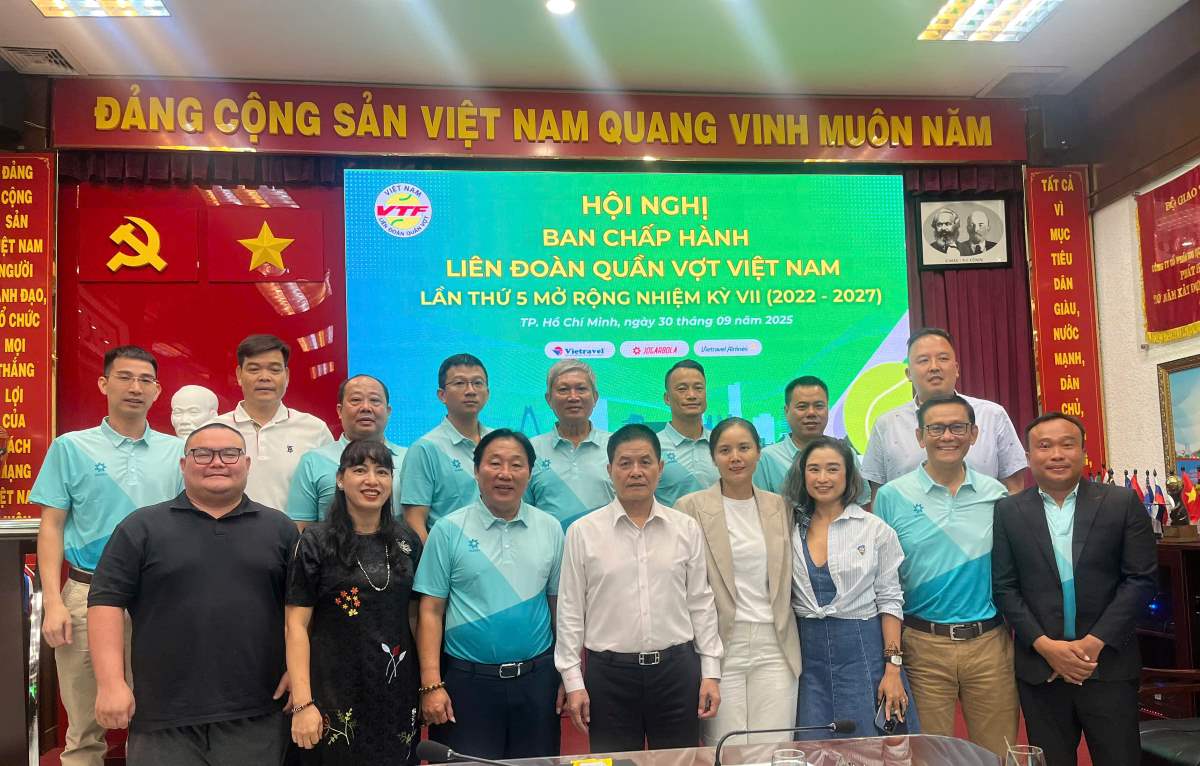 The Vietnam Tennis Federation (VTF) has improved its organization, merged professional departments and added members, creating an effective operating mechanism. Photo: VTF
