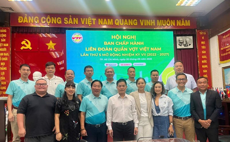 The Vietnam Tennis Federation (VTF) has improved its organization, merged professional departments and added members, creating an effective operating mechanism. Photo: VTF