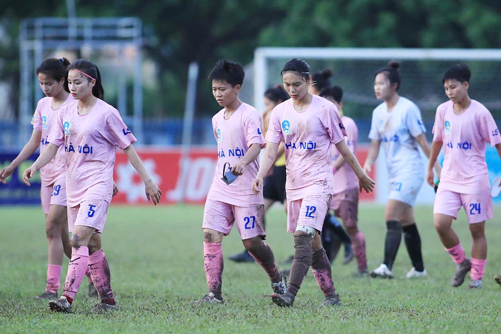Hanoi lost to Thai Nguyen T&T in round 7 of the National Women's Football Championship - Thai Son Bac Cup 2025. Photo: VFF