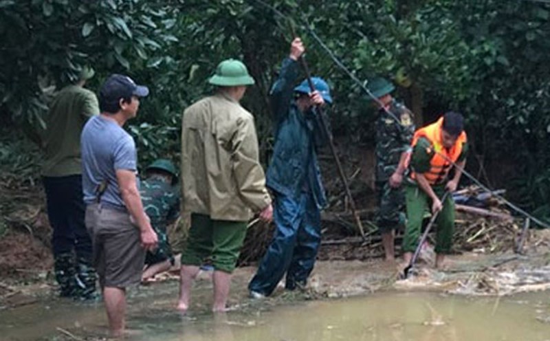 The body of the remaining victim in the fish pond break in Bao Thang commune, Lao Cai province has been found. Photo: NDCC