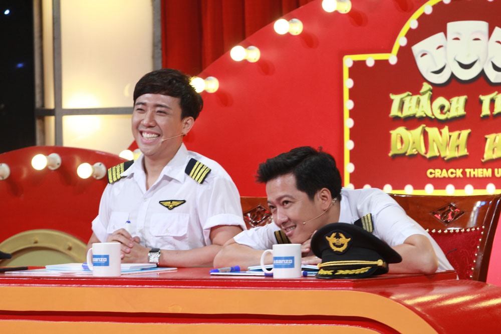 Tran Thanh, Truong Giang khi la giam khao “Thach thuc danh hai“. Anh: Nha san xuat