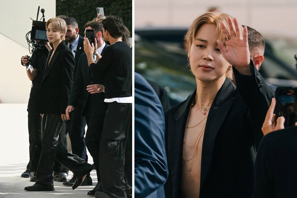 Jimin (BTS) tai show Dior. Anh: cat tu video
