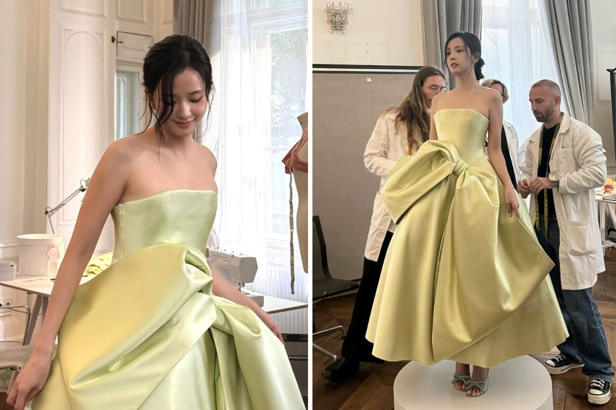Trang phuc cua Jisoo (Blackpink) trong buoi thu do truoc show dien Dior. Anh: chup man hinh