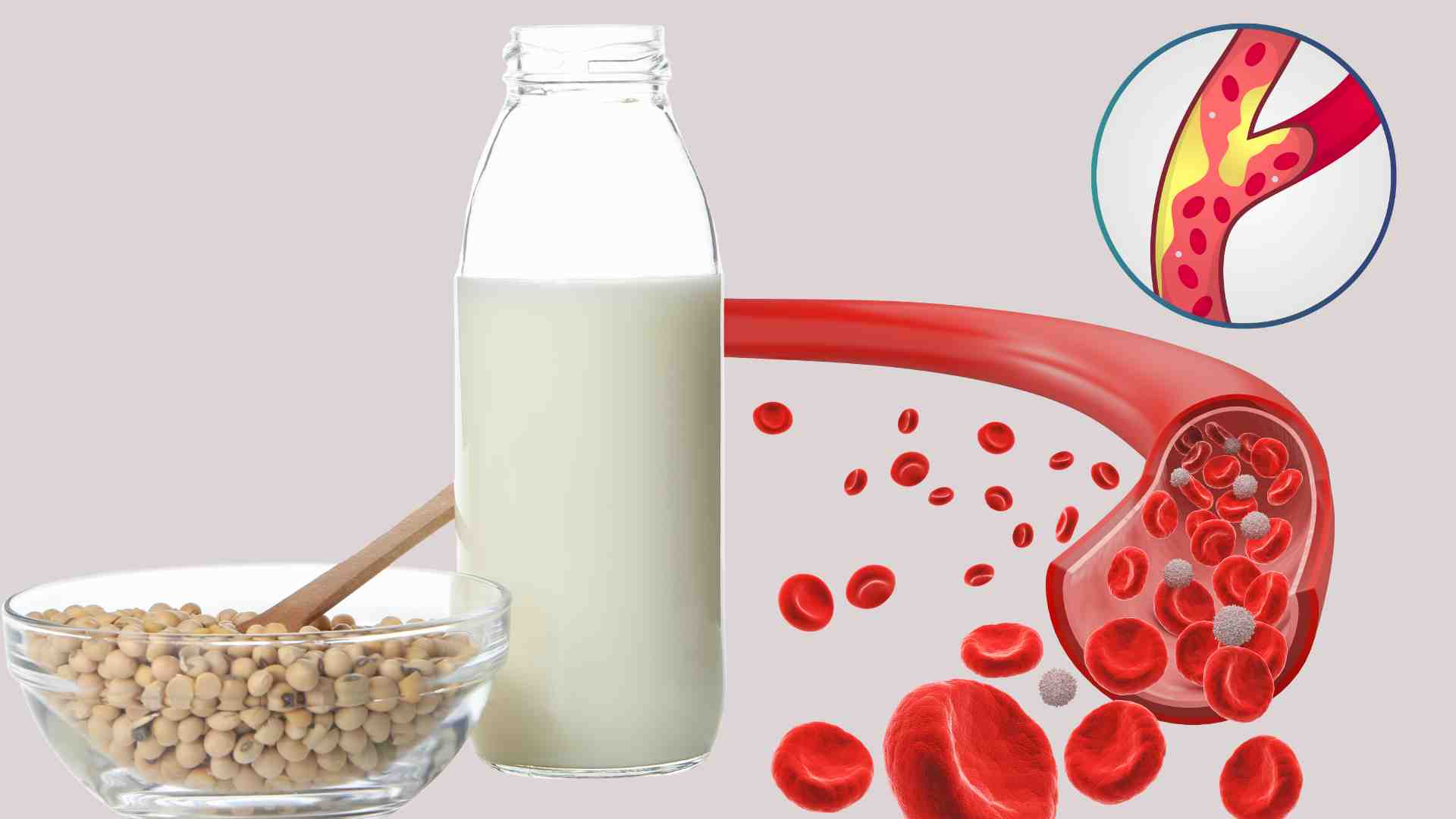 Unsweetened soy milk helps reduce blood fat. Graphics: Ha May