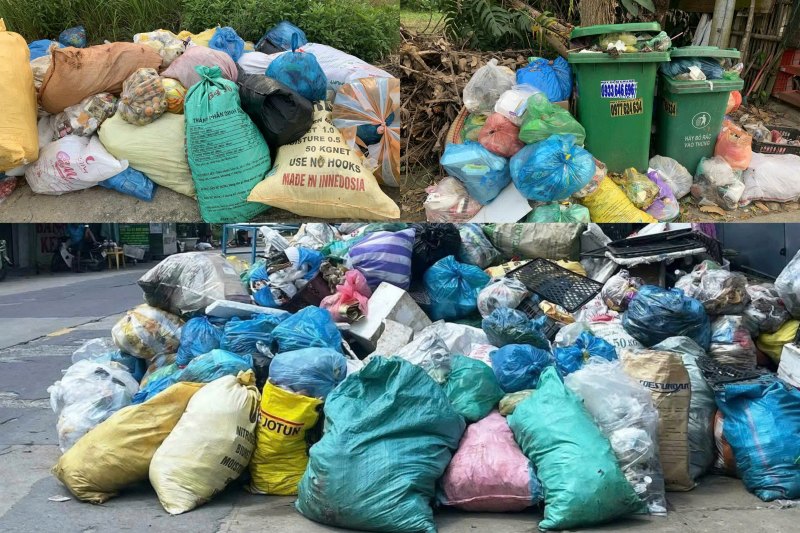 Nha may dung thu gom, khien nguoi dan Da Nang kho so vi song chung voi rac thai hoi thoi, chat dong. Anh: Truong An