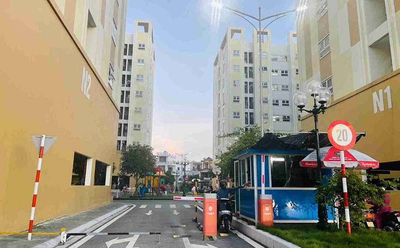 A corner of Vu Phuc social housing area (Vu Phuc ward, Hung Yen province). Photo: Mai Huong