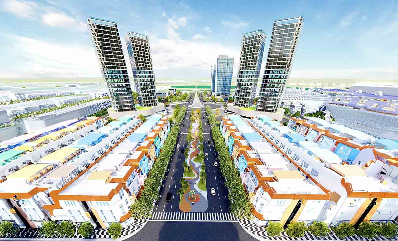 Perspective of Nam Cau Phu Urban Area, Trade Services, Ecological Villas. Photo: Tran Tuan.