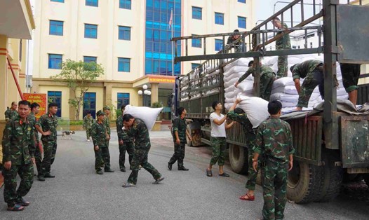 Tỉnh Cao Bằng đang kêu gọi ủng hộ và phân bổ hàng hóa cứu trợ nhanh nhất đến tay người dân. Ảnh: Trần Lộc