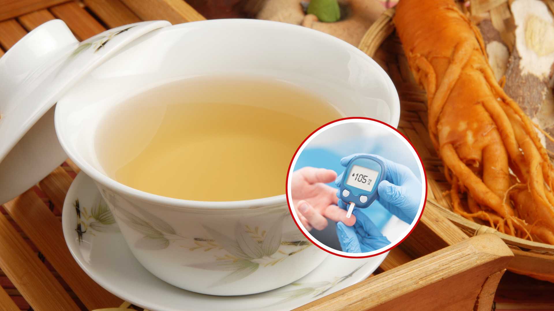 인삼차 덕분에 혈당 안정화. 그래픽: Viet Hoang