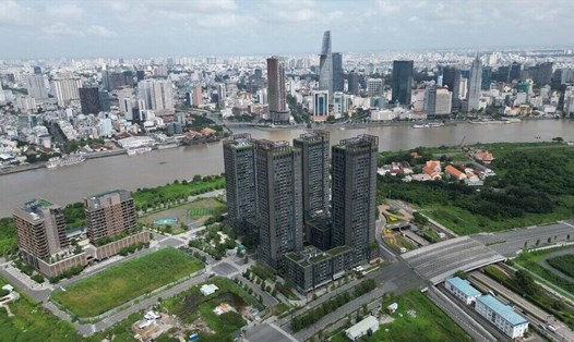 Mặt bằng giá bất động sản ở khu vực đô thị mới Thủ Thiêm tăng rất  mạnh. Ảnh: Hữu Chánh