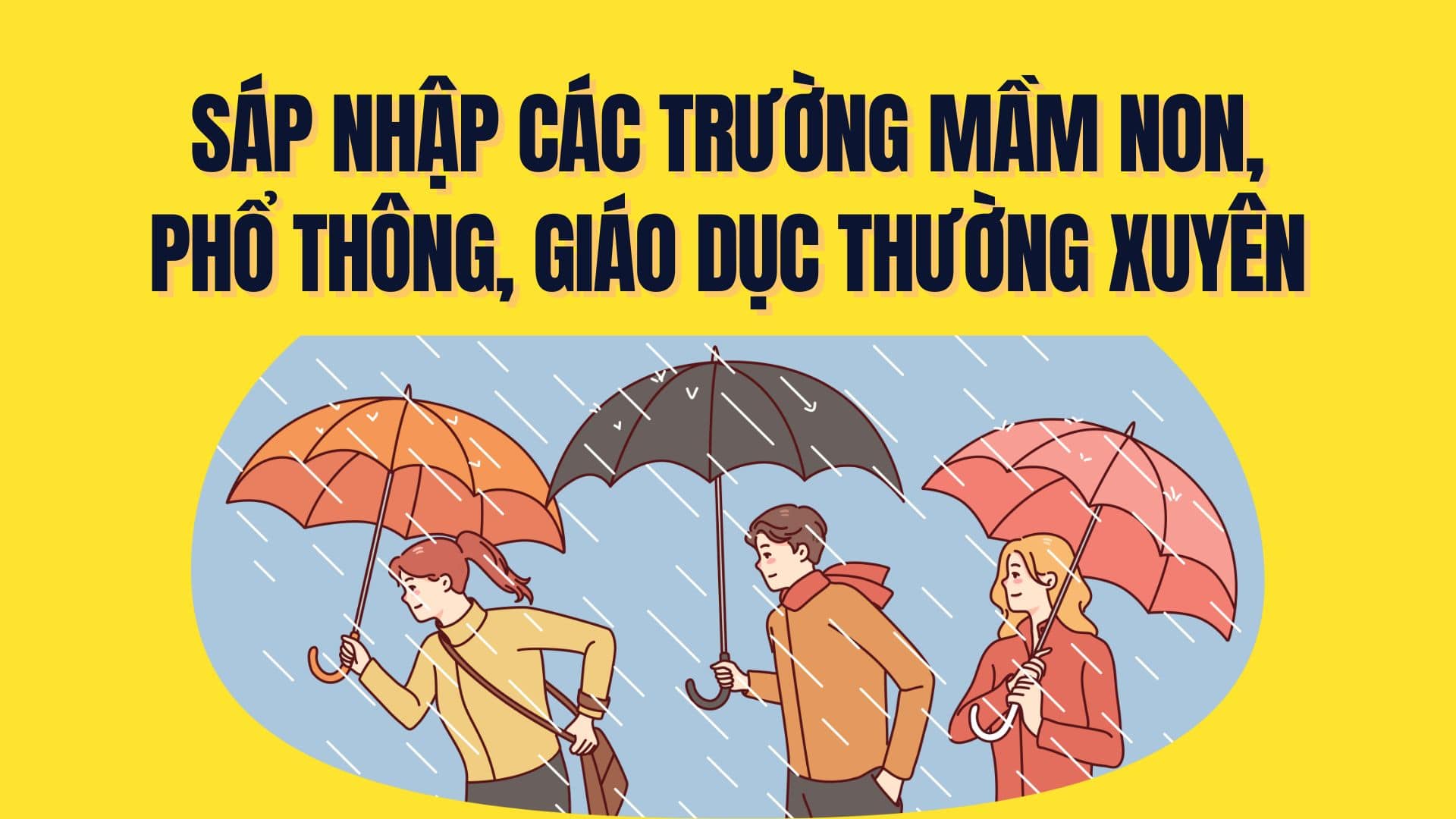 Le ministere de l'Education et de la Formation a publie la lettre officielle 6165/BGDDT-GDPT guidant l'organisation et la reorganisation du reseau d'etablissements d'enseignement prescolaire et general et d'enseignement regulier qui precise que seules les fusions d'ecoles maternelles et secondaires sont autorisees dans une commune. Graphique : Tra My