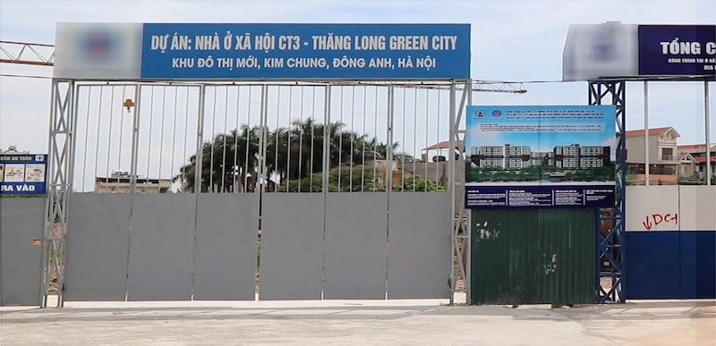 Nha o xa hoi dang duoc xay dung tai xa Thien Loc, TP Ha Noi. Anh: Nguyen Linh