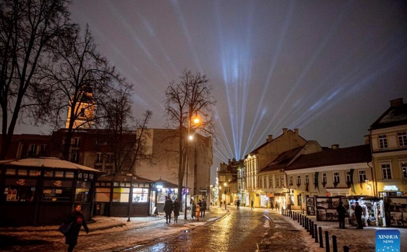 Escena en Vilnius Lituania uno de los tres paises del Baltico. Foto: Xinhua