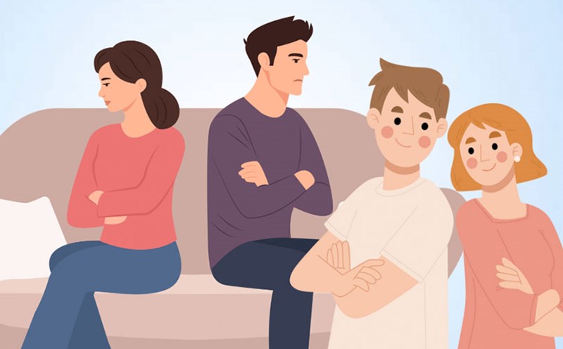 Communication helps husband and wife understand each other when there are disagreements. Graphics: Thien Nhan