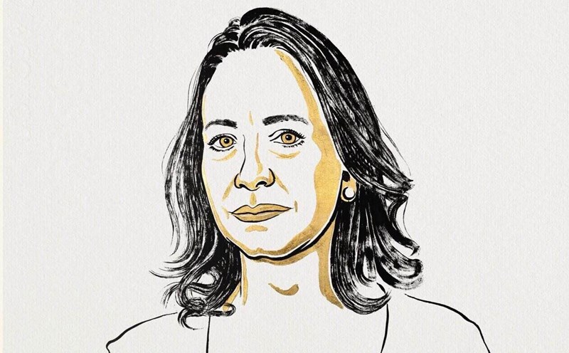 Portrait of Maria Corina Machado, winner of the 2025 Nobel Peace Prize. Photo: Nobel Committee