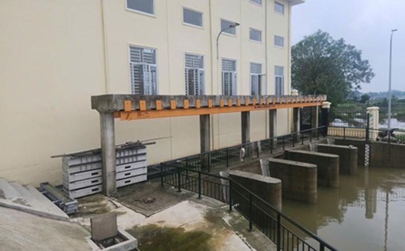 Hanoi operates 131 flood pumping stations. Photo: Minh Hanh