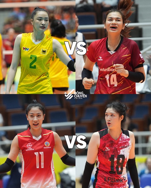 Giai bong chuyen vo dich quoc gia 2025 da xac dinh duoc 2 tran ban ket noi dung nu. Anh: VFV