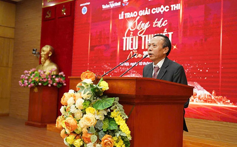 Writer, journalist Hoang Du - Editor-in-Chief of the Literature and Arts Times, Head of the Organizing Committee of the contest. Photo: Organizing Committee